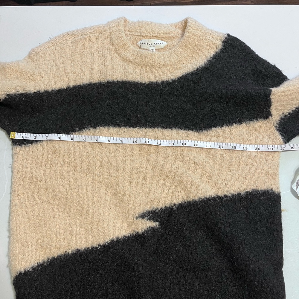 Apiece Apart Superfine Alpaca Elle Textured Sweater Abstract Print - Picture 15 of 16